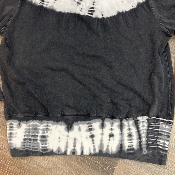 Monrow Crewneck Sweatshirt Gray White Tie Dye Size XS - Picture 8 of 10